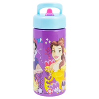 DISNEY PRINCESS, Vannflaske med sugerør, 420 ml
