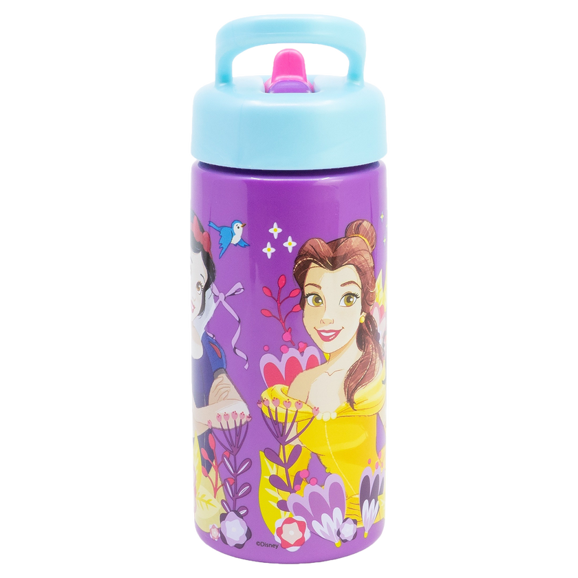 DISNEY PRINCESS, Vannflaske med sugerør, 420 ml