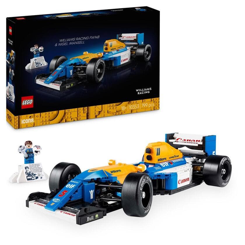 LEGO Icons 10353, Williams Racing FW14B & Nigel Mansell