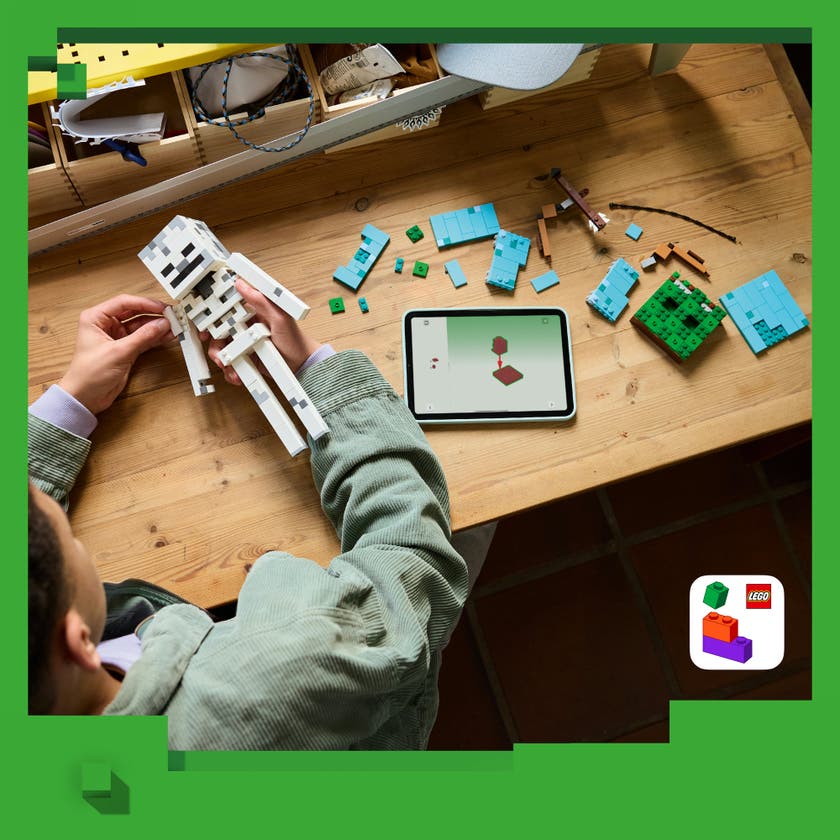 LEGO® Minecraft® Skjelettet. Dekorativ gaming-leke 21594
