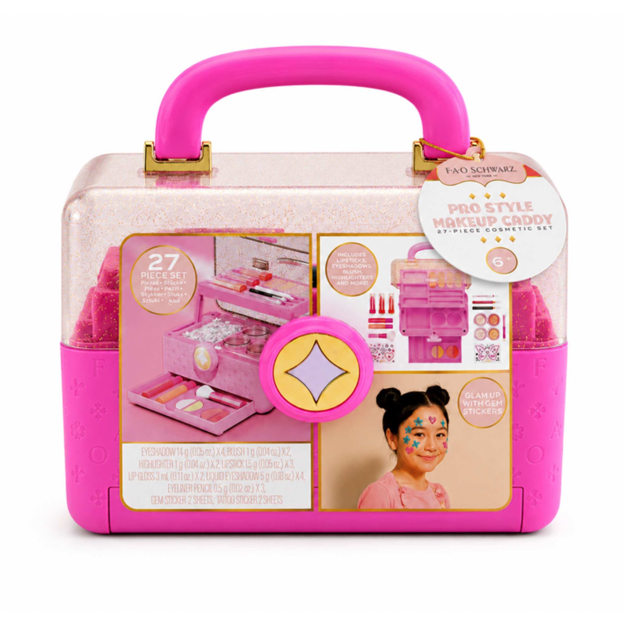 FAO SCHWARZ Makeup Caddy 27-delts sminkesett
