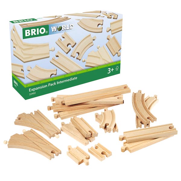 BRIO Påbyggingssett Skinner og sporveksler