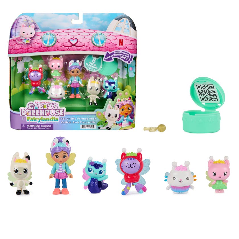 Gabby's Dollhouse Fairylandia Figurset med 6 Karakterer