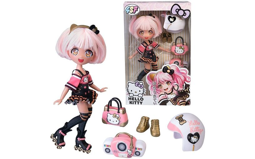 Hello Kitty Golden Diva Roller Dukke