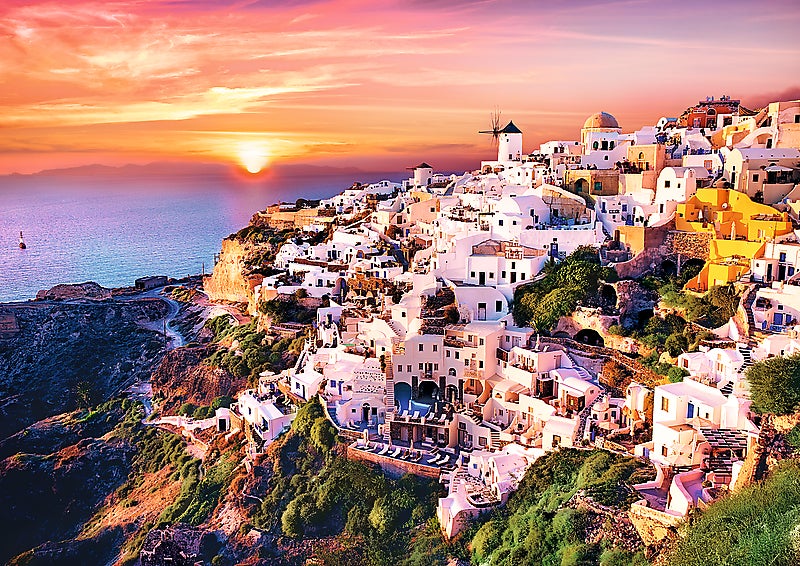 Trefl Sunset over Santorini 1000-bits puslespill