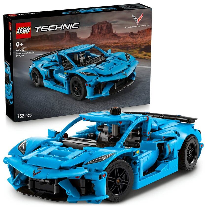 LEGO Technic 42217, Chevrolet Corvette Stingray – blå