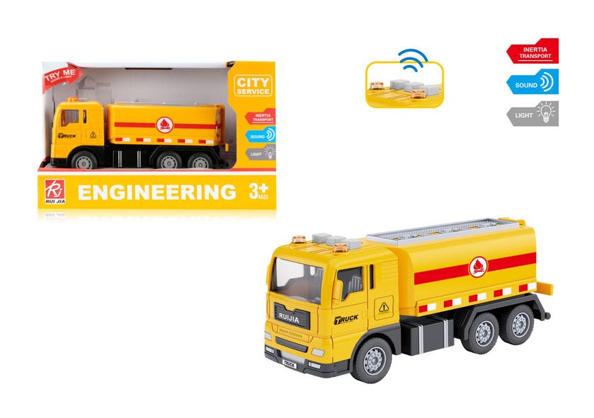 Rapid Speed - Lastebil 1:32 gul lyd & lys