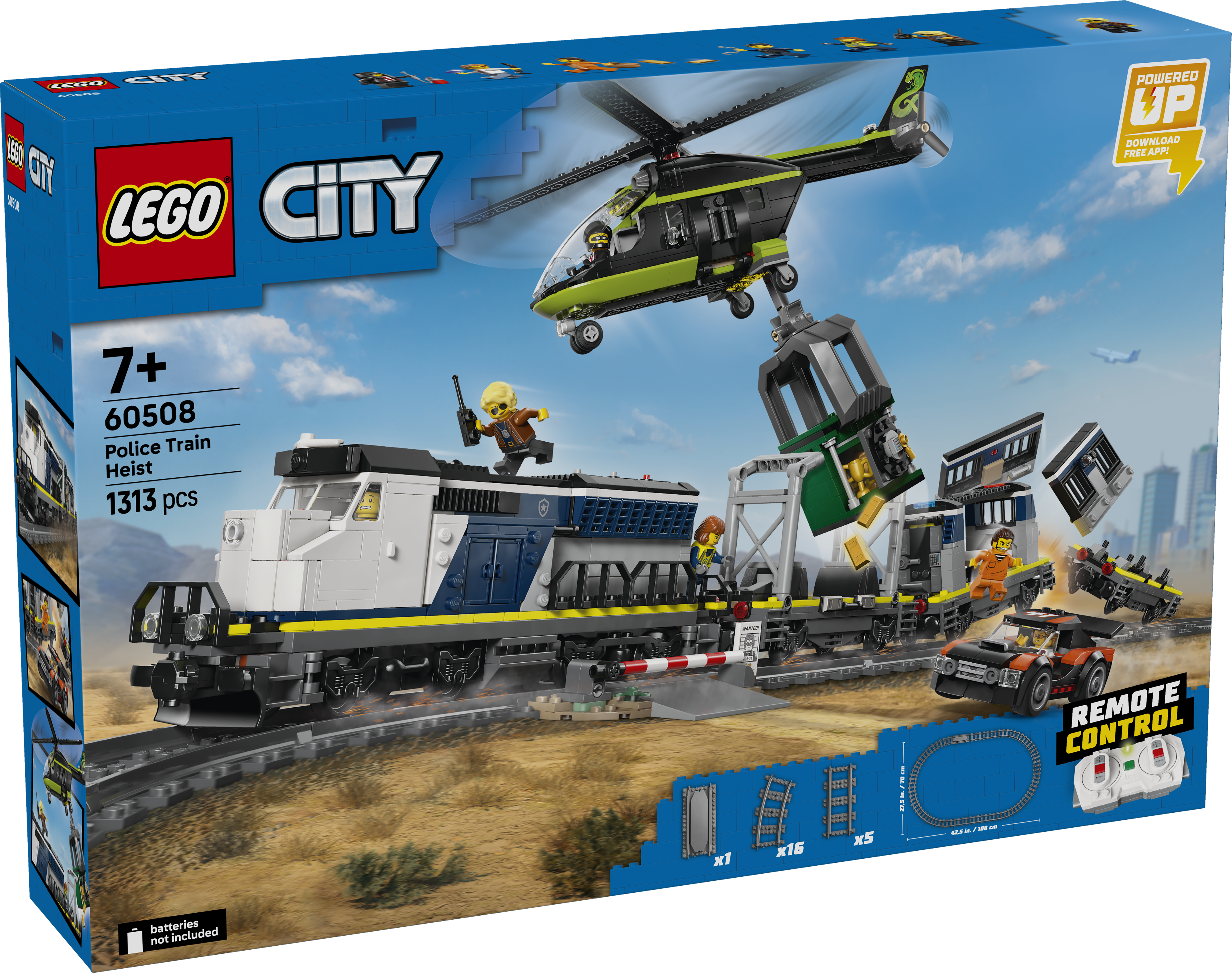 LEGO® City Overfall på polititoget. Togsett 60508