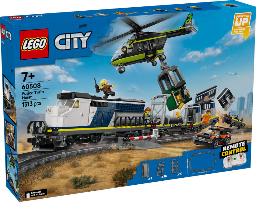 LEGO® City Overfall på polititoget. Togsett 60508