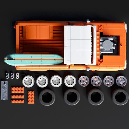 Mattel Brick Shop Hot Wheels Custom '62 Chevy Pickup konstruksjonsleke