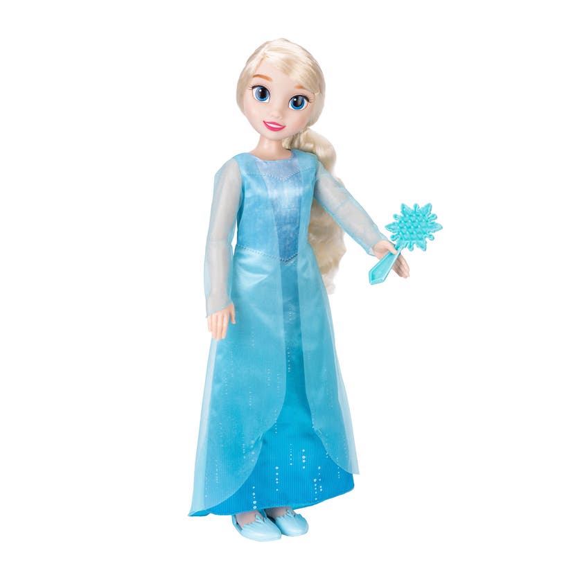 Disney Playtime Elsa-dukke 28 tommer med børste