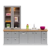 Lundby, Vask + Oppvaskmaskin Grå
