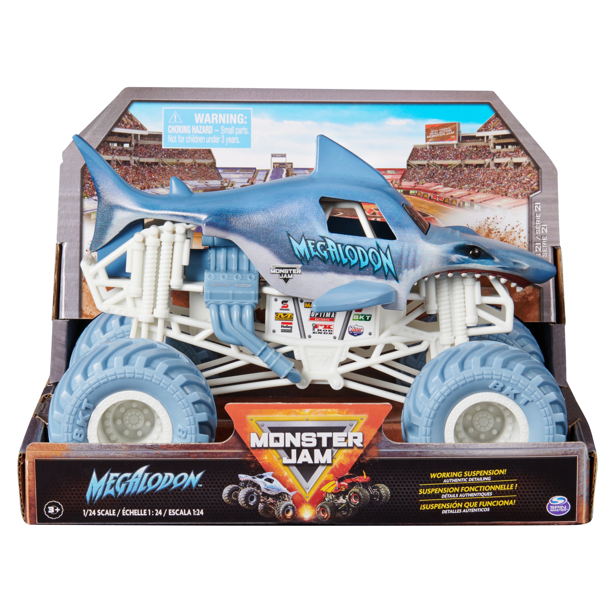 Monster Jam 1:24 diecast Megalodon