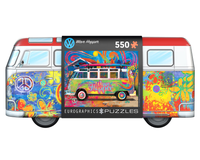 VW Bus Wave Hopper Puslespill i Metallboks