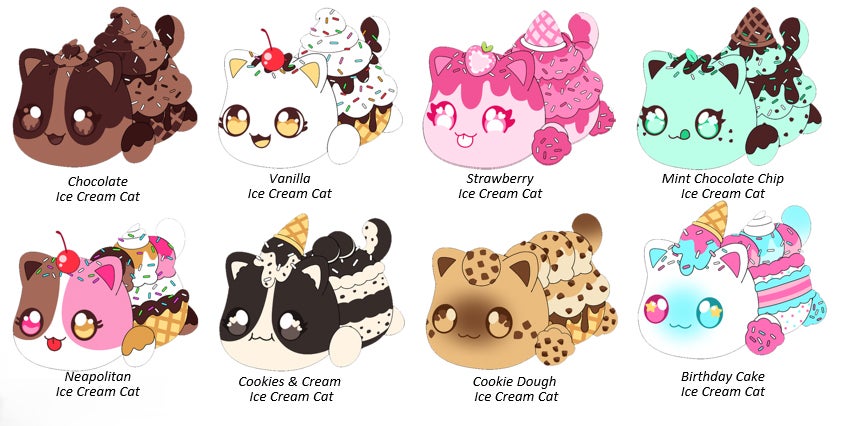 Aphmau, Mystery Kosedyr 15 cm Iskrem