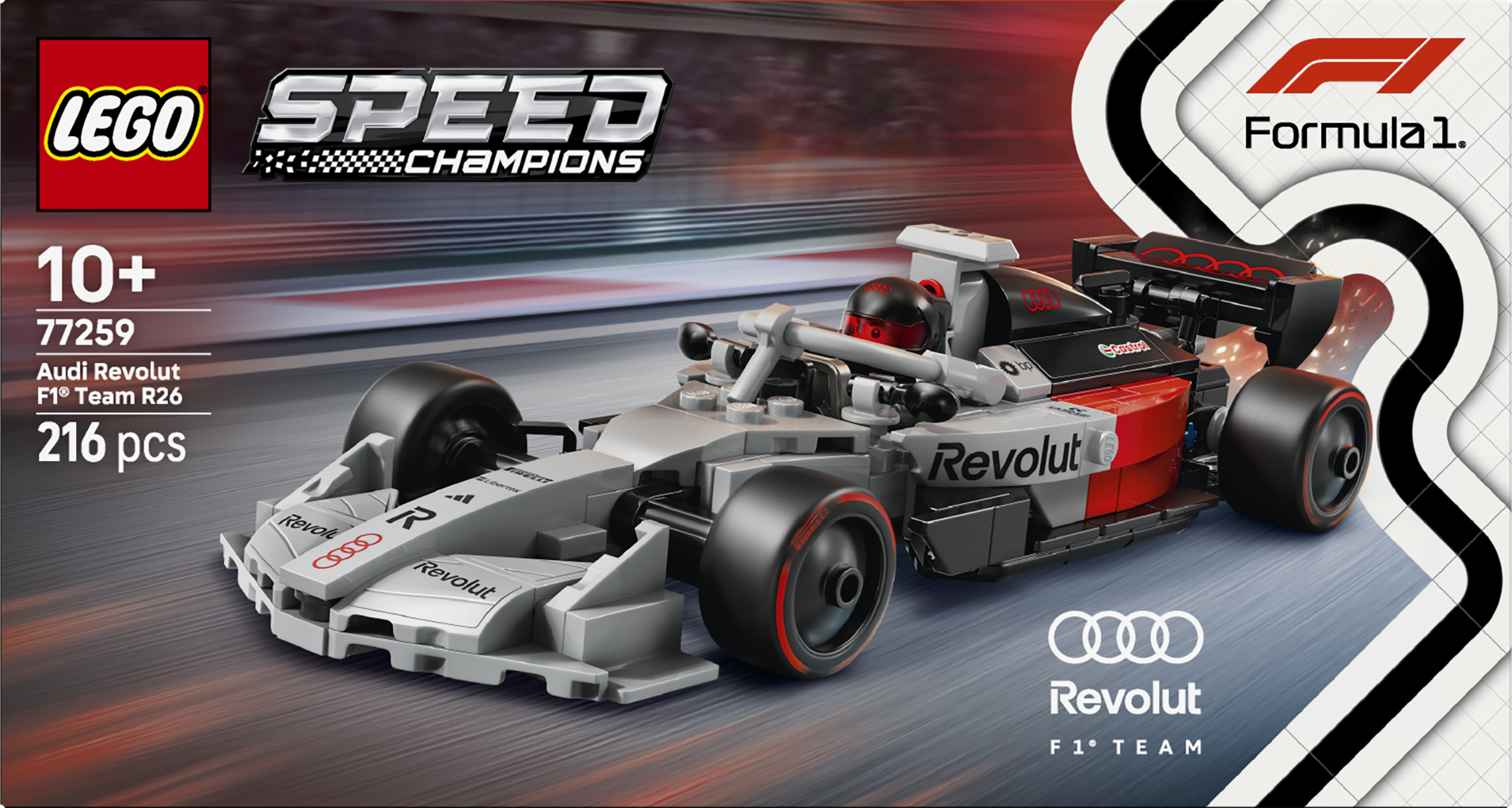 LEGO® Speed Champions Audi Revolut F1® Team R26 racerbil 77259