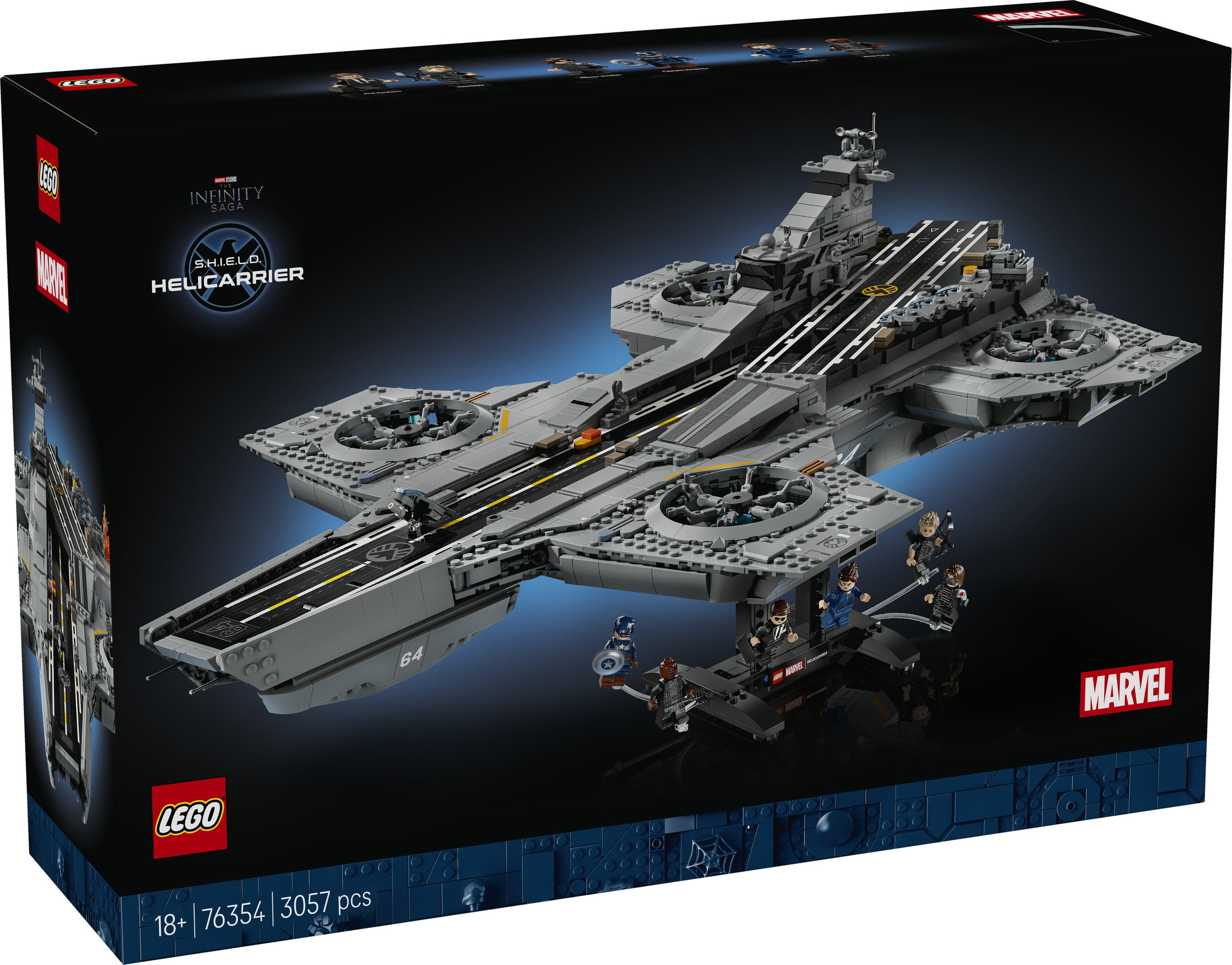 LEGO® ǀ Marvel S.H.I.E.L.D. helicarrier. Byggesett 76354