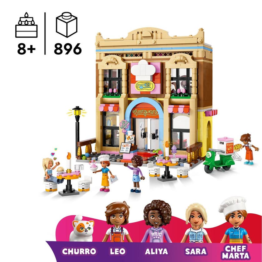 LEGO Friends 42655, Restaurant og kokkeskole