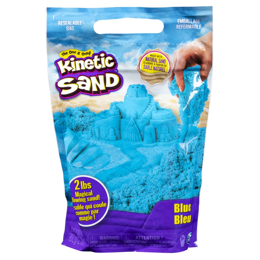 Kinetisk sand fargepose blå