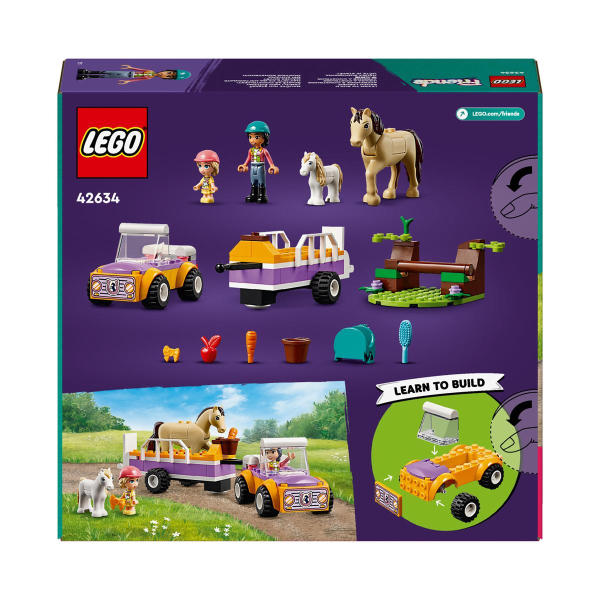 LEGO Friends 42634, Hest- og ponnivogn