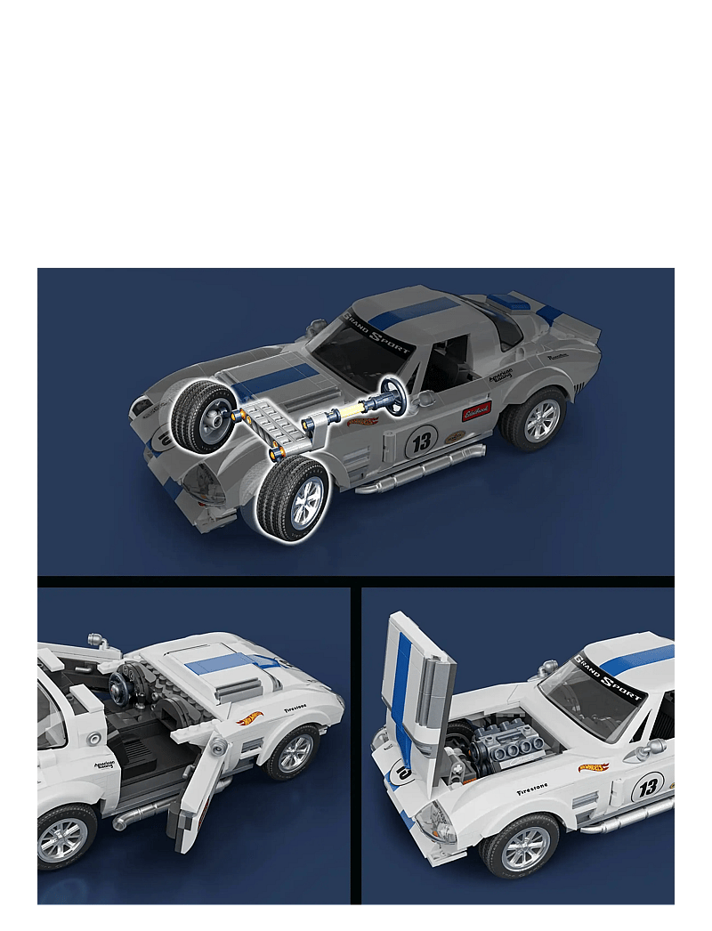 Hot Wheels Brick Shop Elite Series Corvette Sport