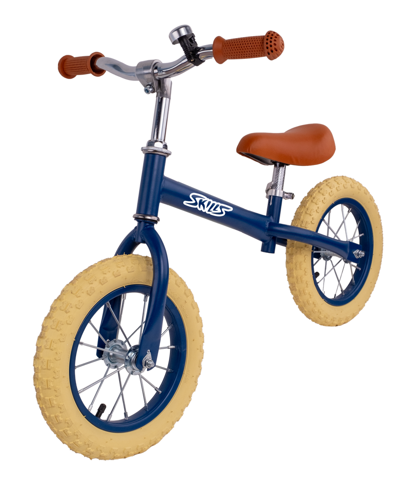 Skills, Balansesykkel 12" Blå med gummihjul