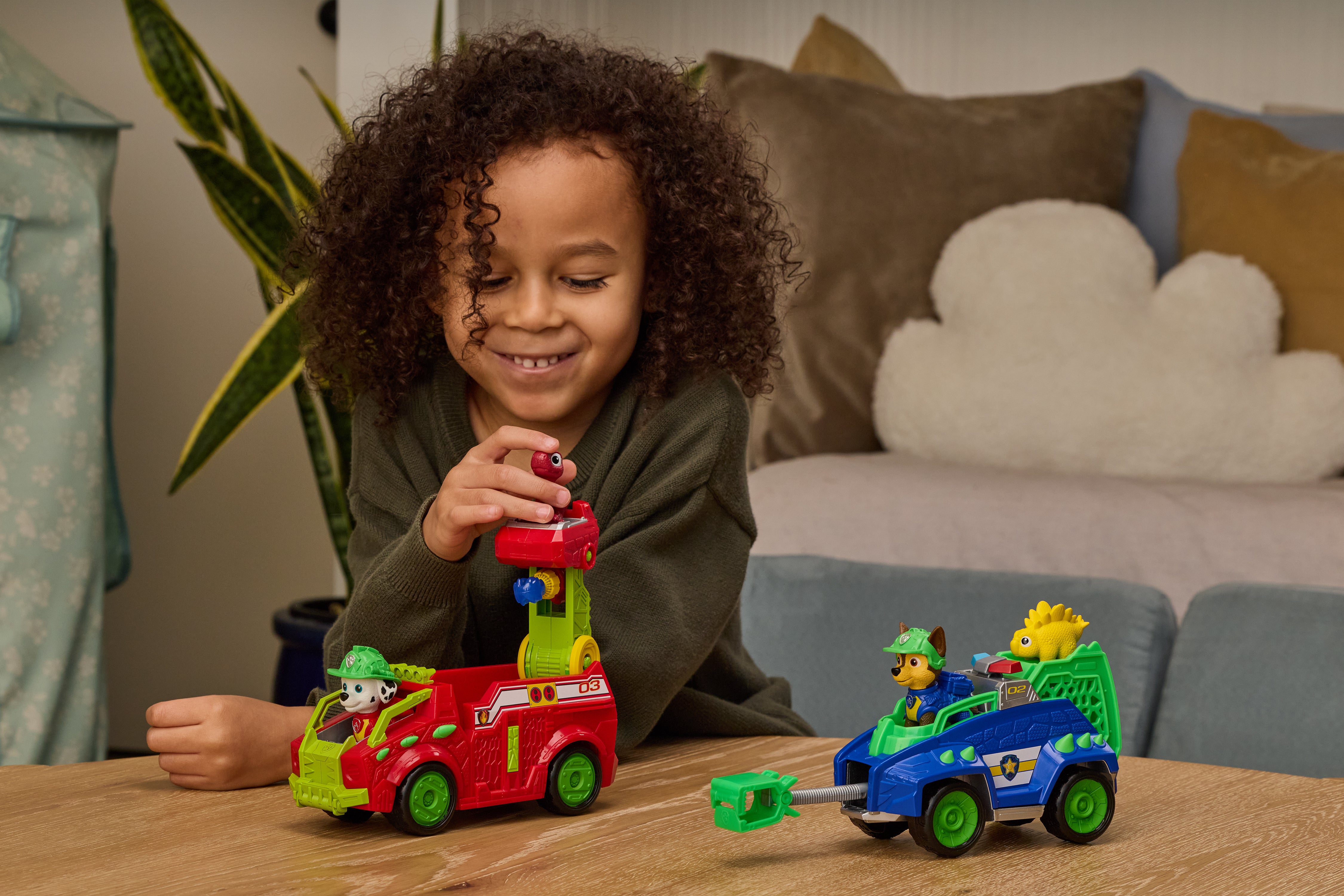 Paw Patrol Movie 3 Dinosaur-kjøretøy 2-pack
