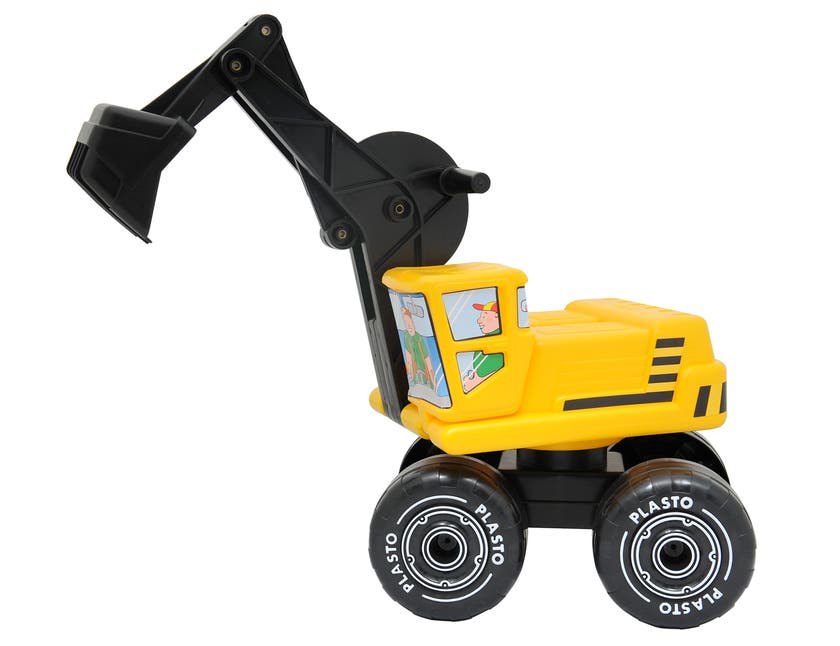 Plasto - Sittende Gravemaskin "Diggy" 81 cm i boks