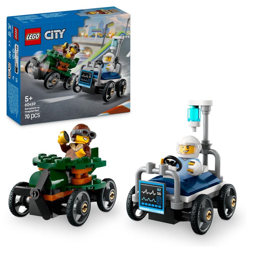 LEGO City Great Vehicles 60459, Fly mot sykehusseng – racingpakke