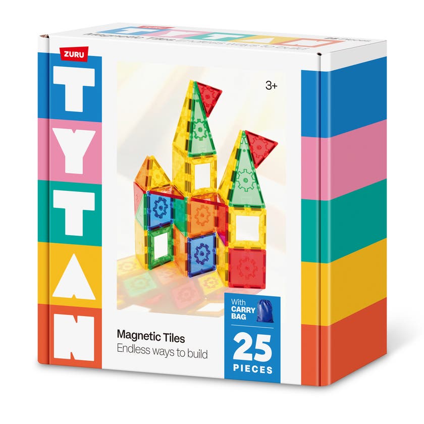 TYTAN Magnetic Tiles - 25 magnetiske byggbrikker