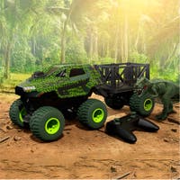Sharper Image Rex Recon radiostyrt lastbil med dinosaur