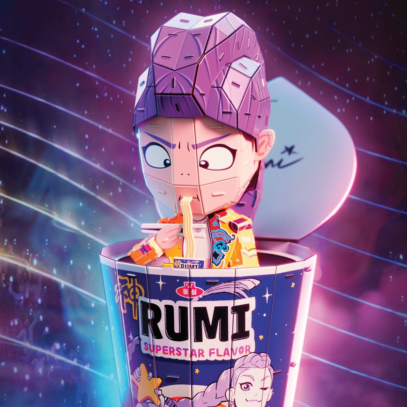 4D Build Rumi 3D-puslespill fra K-pop Demon Hunters