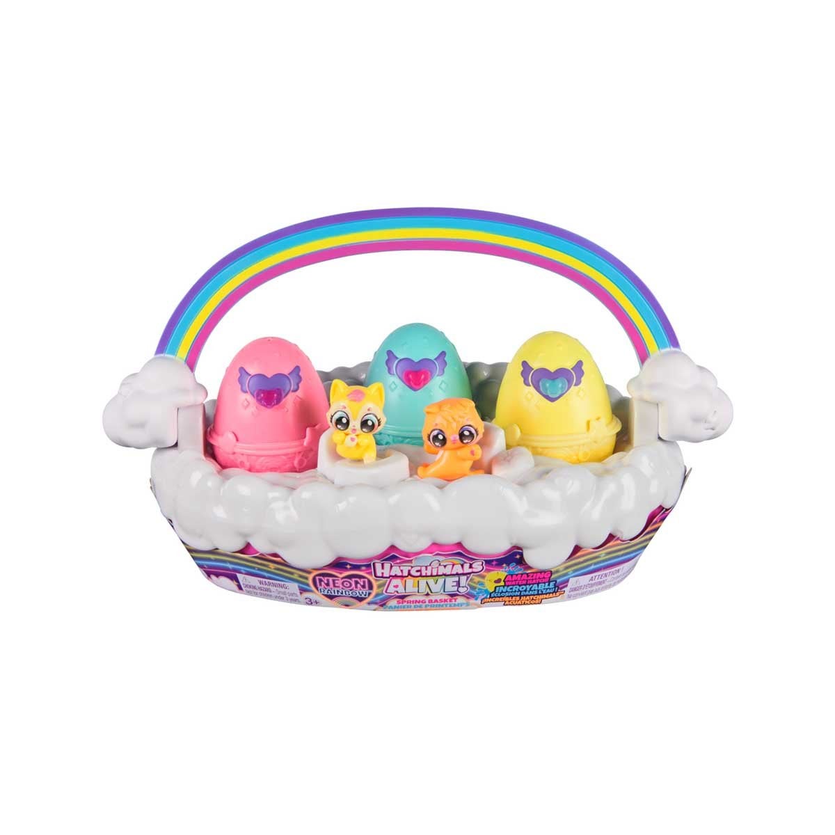 Hatchimals Alive Neon Rainbow Basket