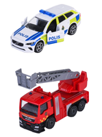 Majorette Svenske utrykningskjøretøy, 2-pack