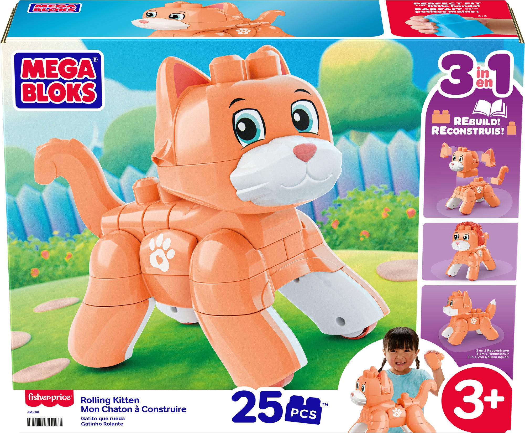 MEGA BLOKS Rullende Kattunge 25 deler