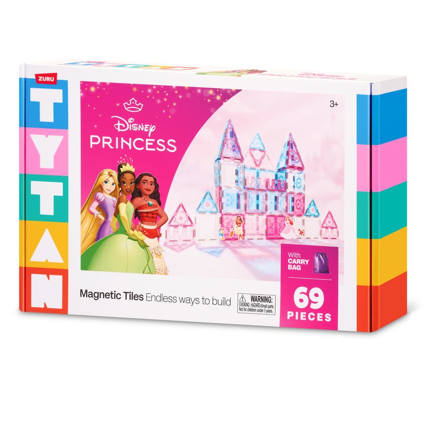 TYTAN Disney Prinsesseslott Magnetiske byggeplater, 69 deler