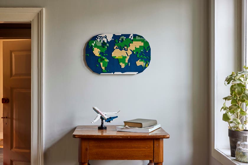 LEGO® Reiseminner. Byggesett med verdenskart 41838