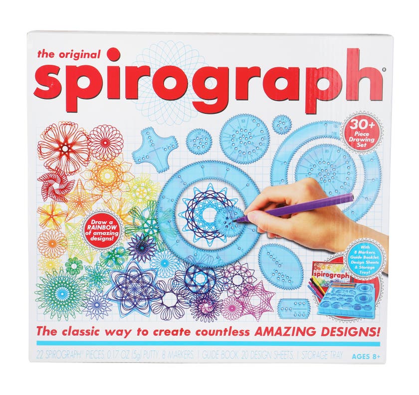 Spirograph-sett med tusjpenn (med tusjpenner)