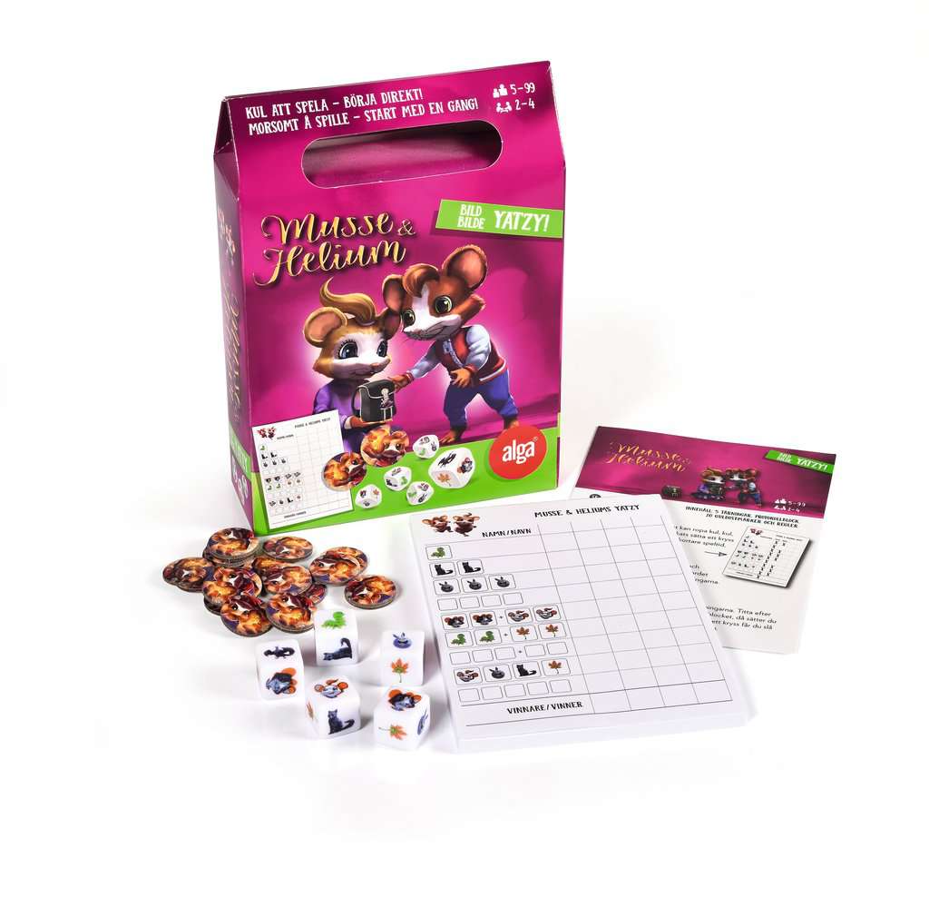 Alga, Musse & Heliums Jakten på terningene