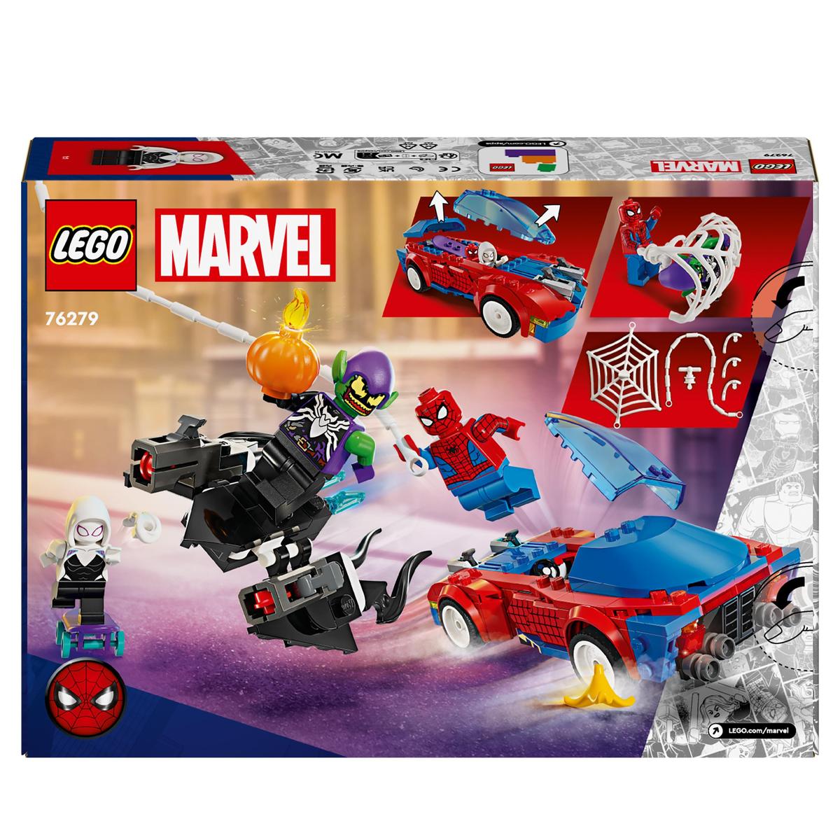 LEGO Marvel 76279, Spider-Mans racerbils & Venom Green Goblin