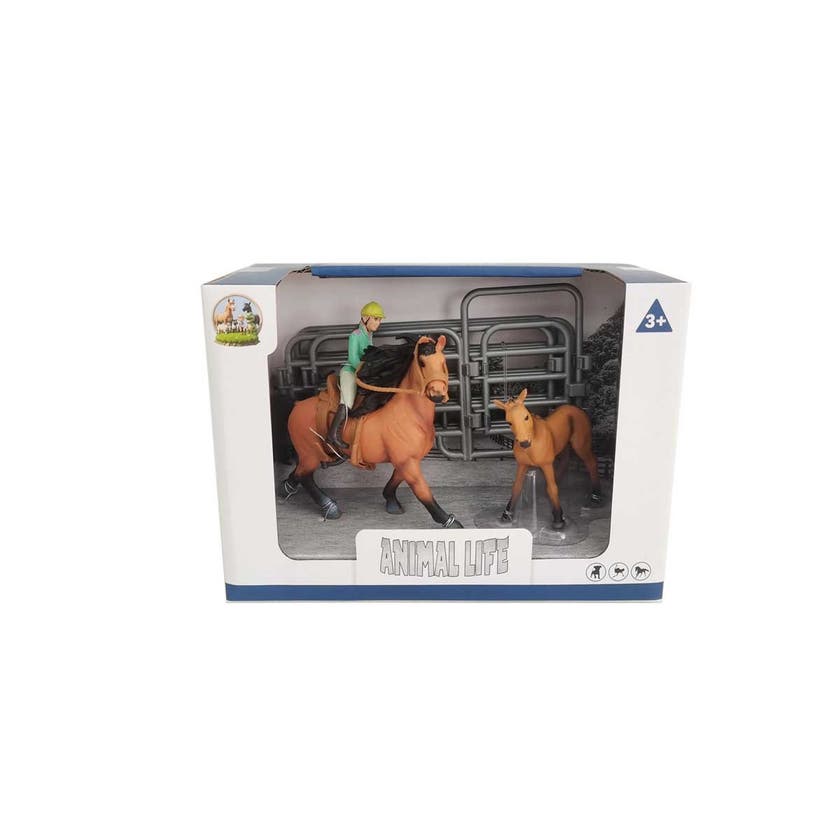 Animal Life, hest med svart man og rytter