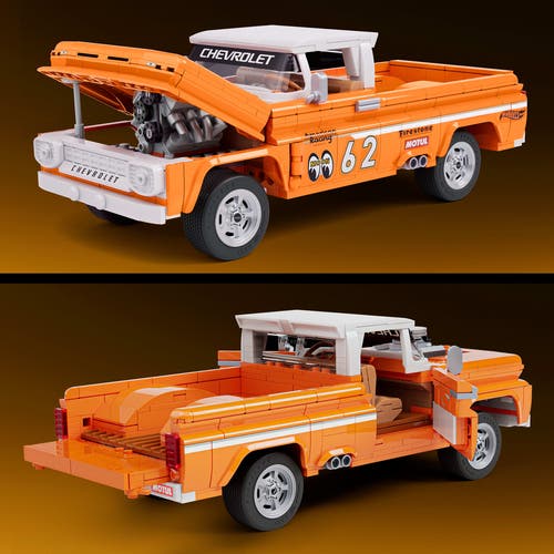 Mattel Brick Shop Hot Wheels Custom '62 Chevy Pickup konstruksjonsleke