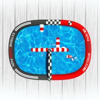 Sharper Image RC Hydro Park Racers med oppblåsbar pool