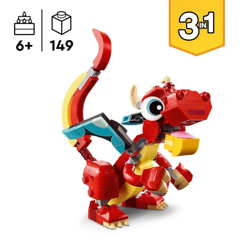 LEGO Creator 31145, Rød drage