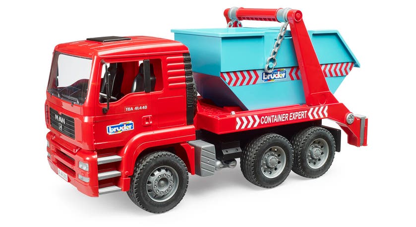 Bruder MAN TGA Skip container lastebil