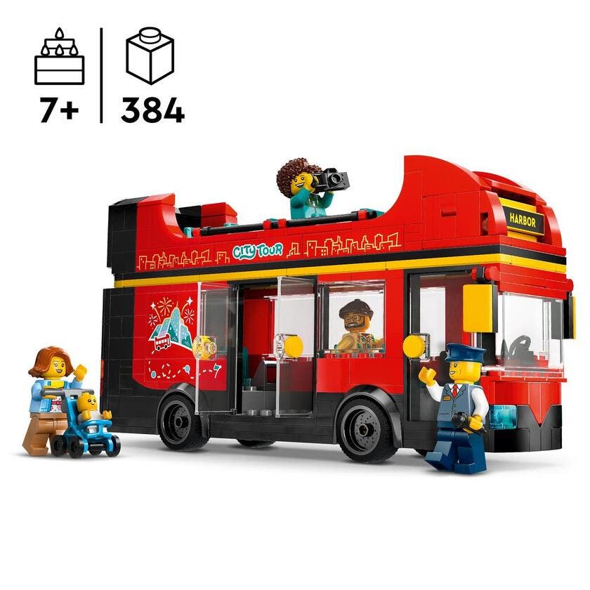 LEGO City 60407, Rød dobbeldecker for sightseeing