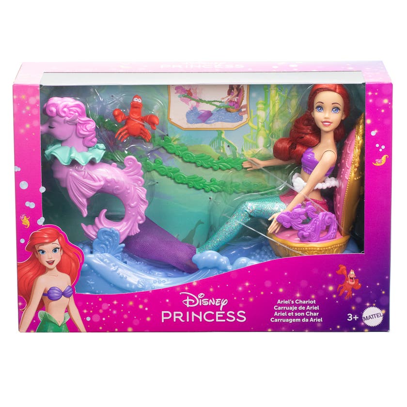 Disney Princess Ariel med vogn og sjøhest
