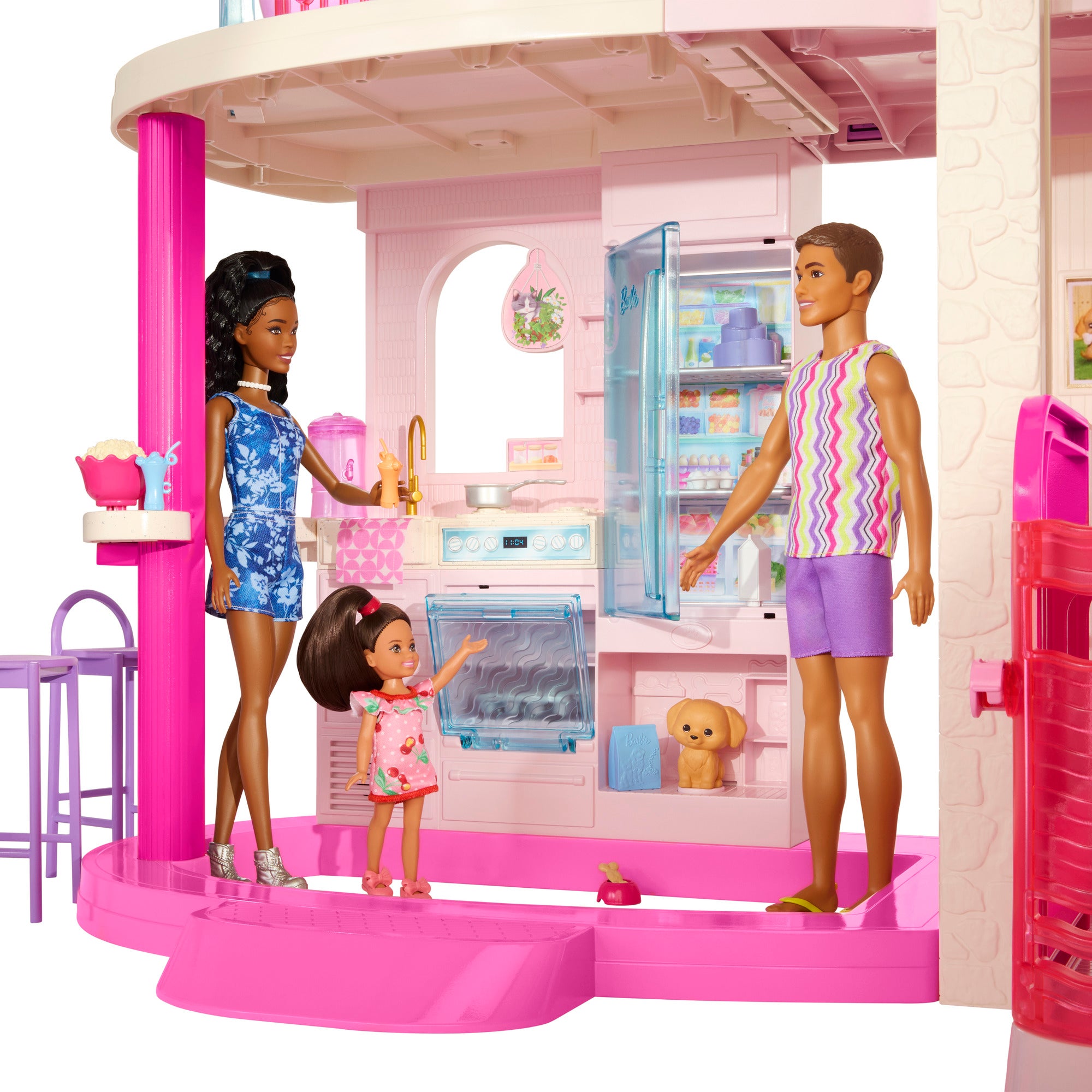 Barbie Dreamhouse med 2 hus, bassenger og sklie
