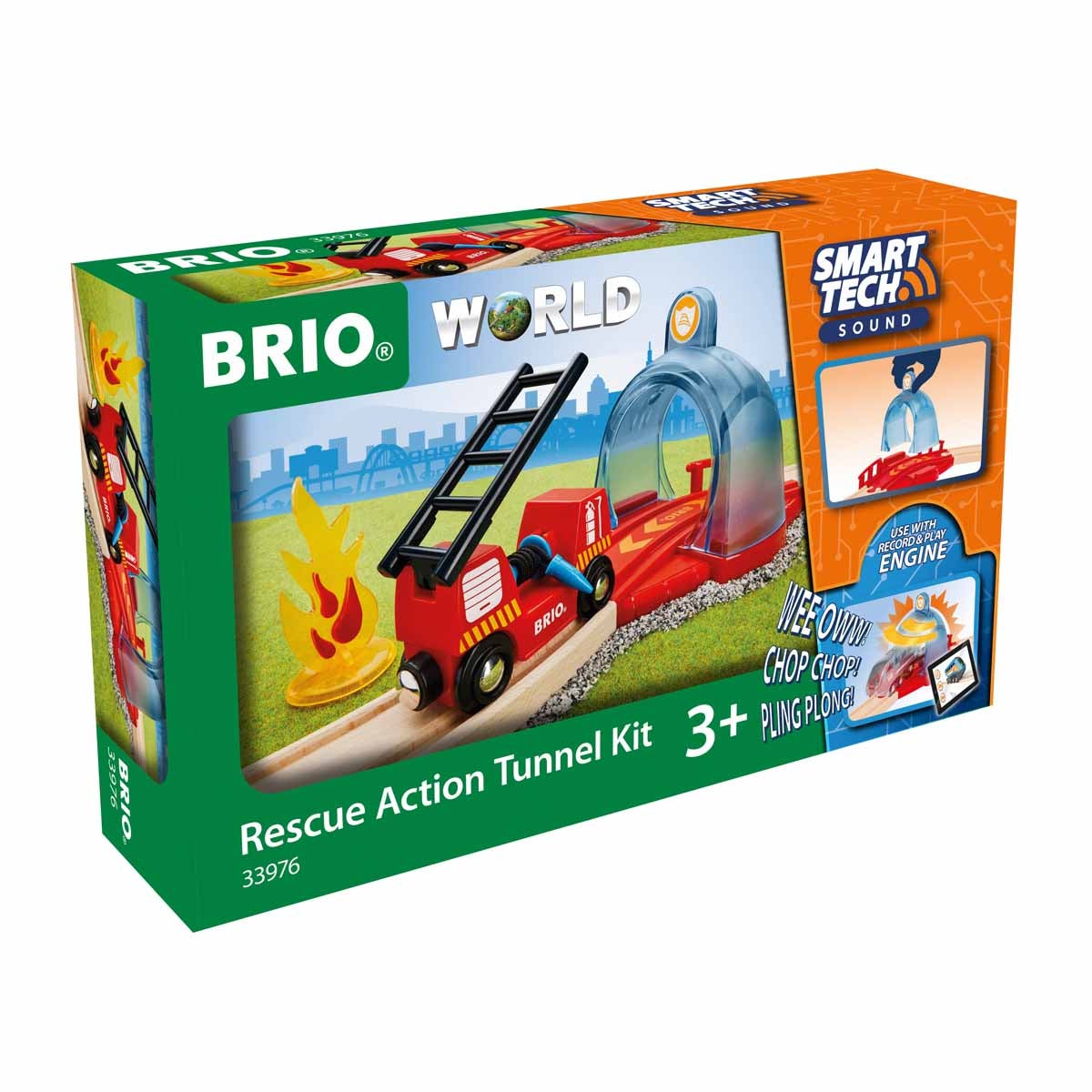 BRIO 33976, Redningsaksjon Tunnelfartøysett Smart Tech Lyd