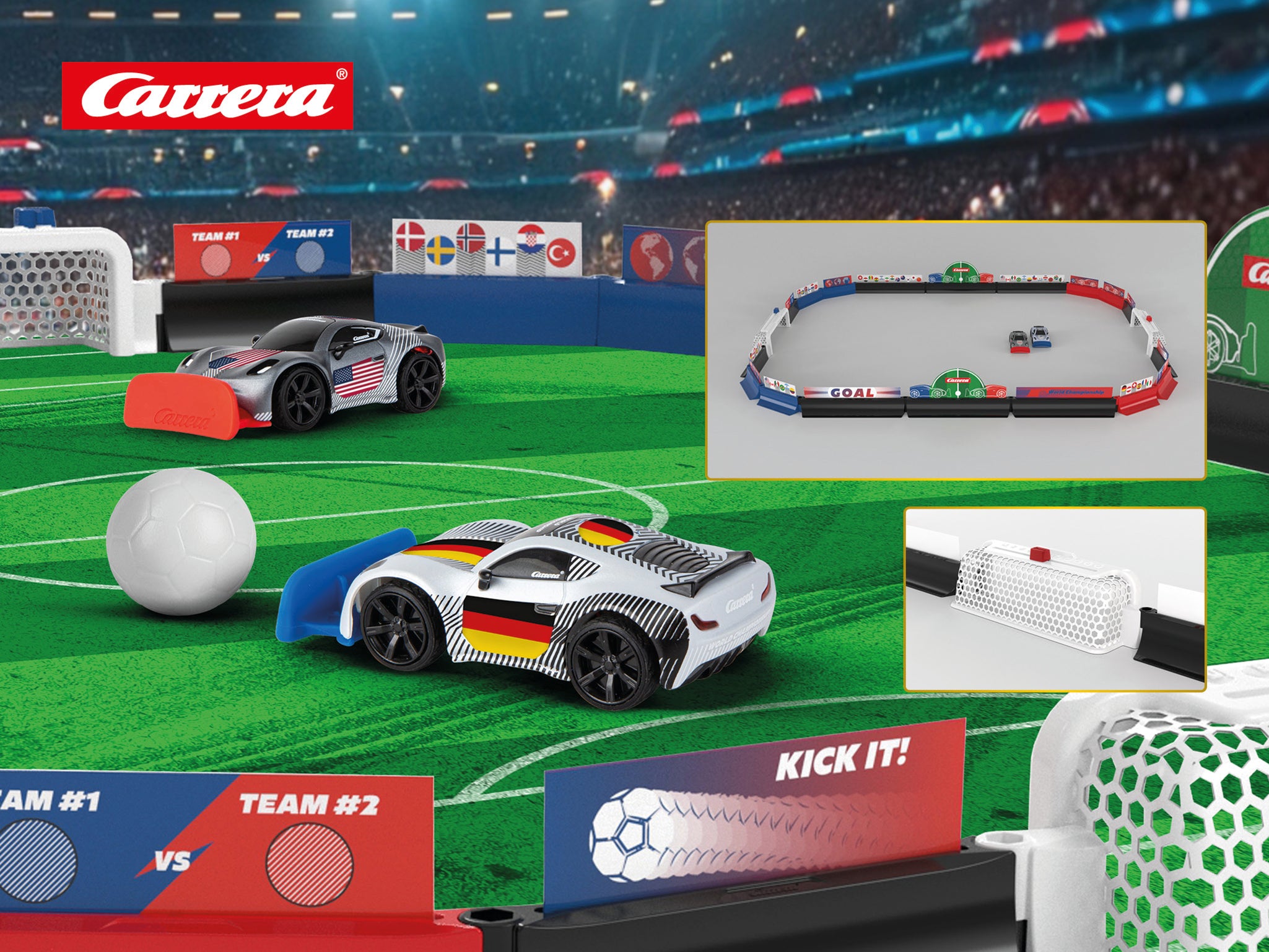Carrera RC World Championship Soccer Set – fjernstyrt fotball for to spillere